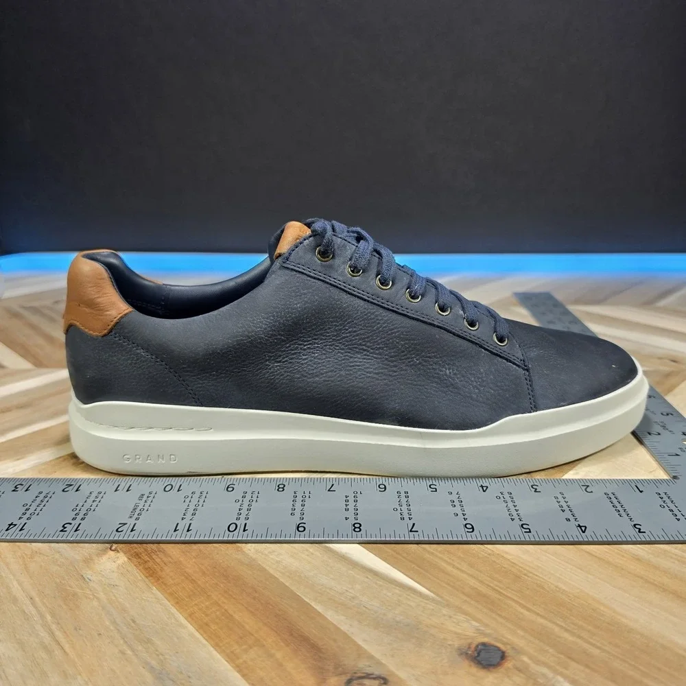 Cole Haan GrandPro Rally LTT Sneakers Shoes Navy Suede Mens Size 13 M Lace Up